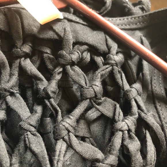 Raga Tank with t-shirt fringe and cross crossed back size XS New! - Picture 8 of 11